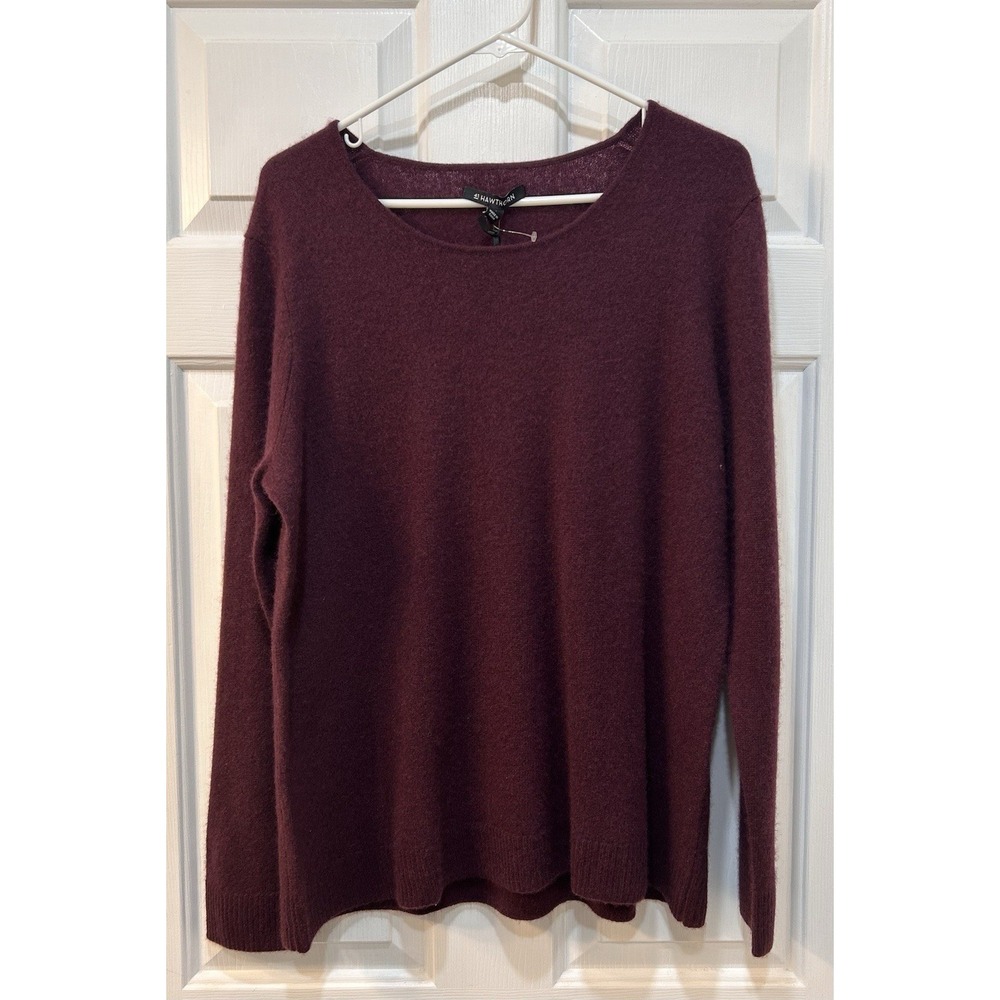 NWT 41 Hawthorn 100% Cashmere Sweater Women Sz XL Academia Modern Preppy Career
